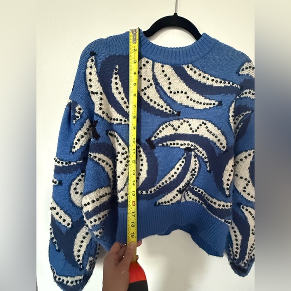 Farm Rio Cropped Banana Sweater - Picture 10 of 13